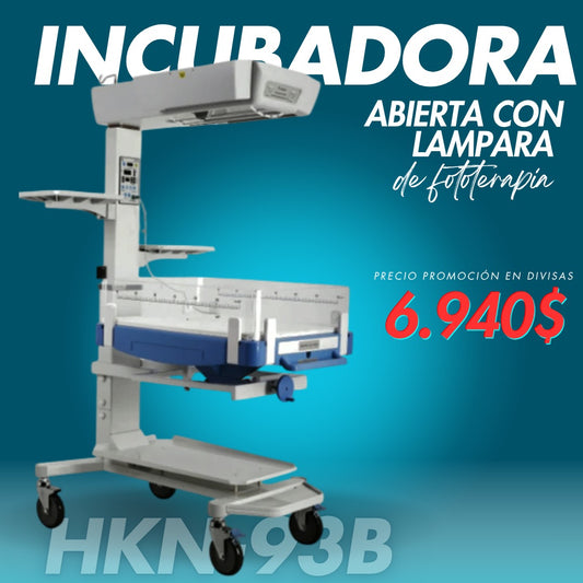 Promo Incubadora Abierta con Lampara Fototerapia HKN-93B