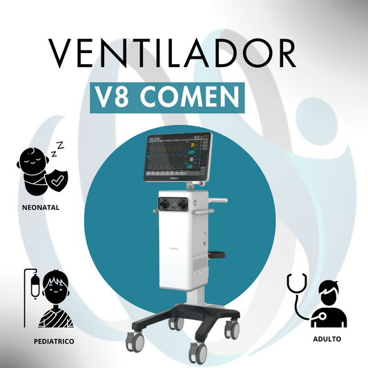 Ventilador Mecánico con Capnógrafo V8 Comen