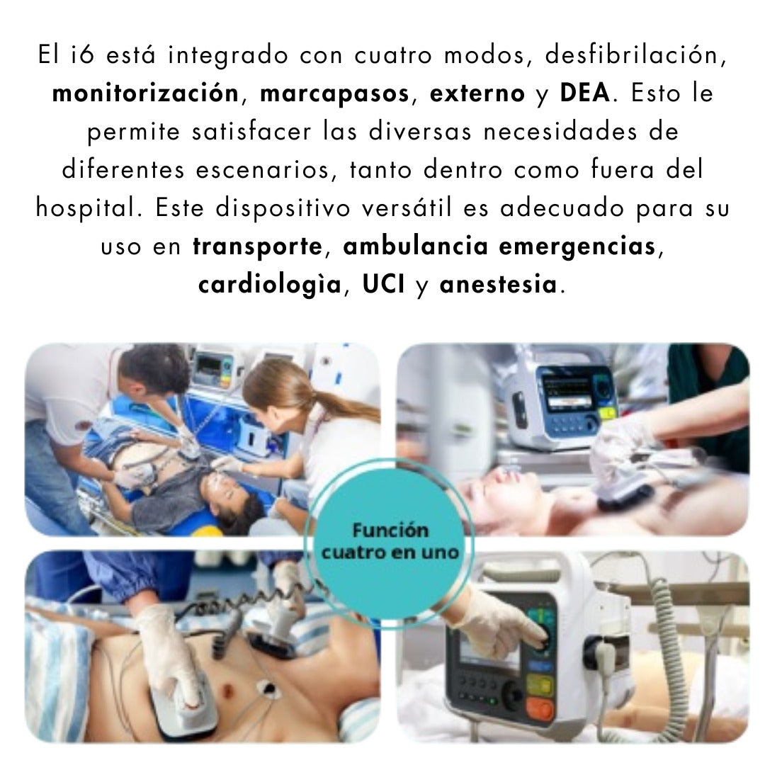 Desfibrilador con Monitor I6 Amoul