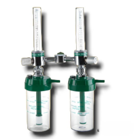 Flujometro Doble con Toma Chemetron