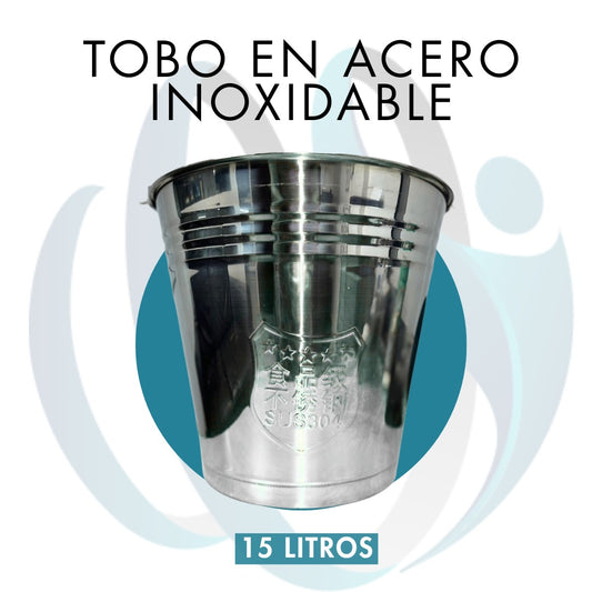 Tobo en Acero Inoxidable (15 litros)