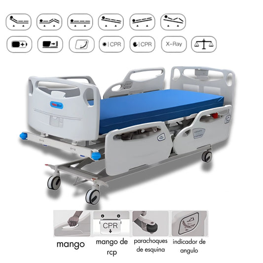 Cama Clínica Eléctrica 5 Posiciones con Balanza Integrada