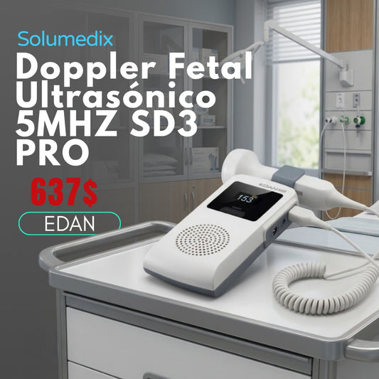 Doppler Fetal Ultrasónico 5MHZ SD3 PRO Edan
