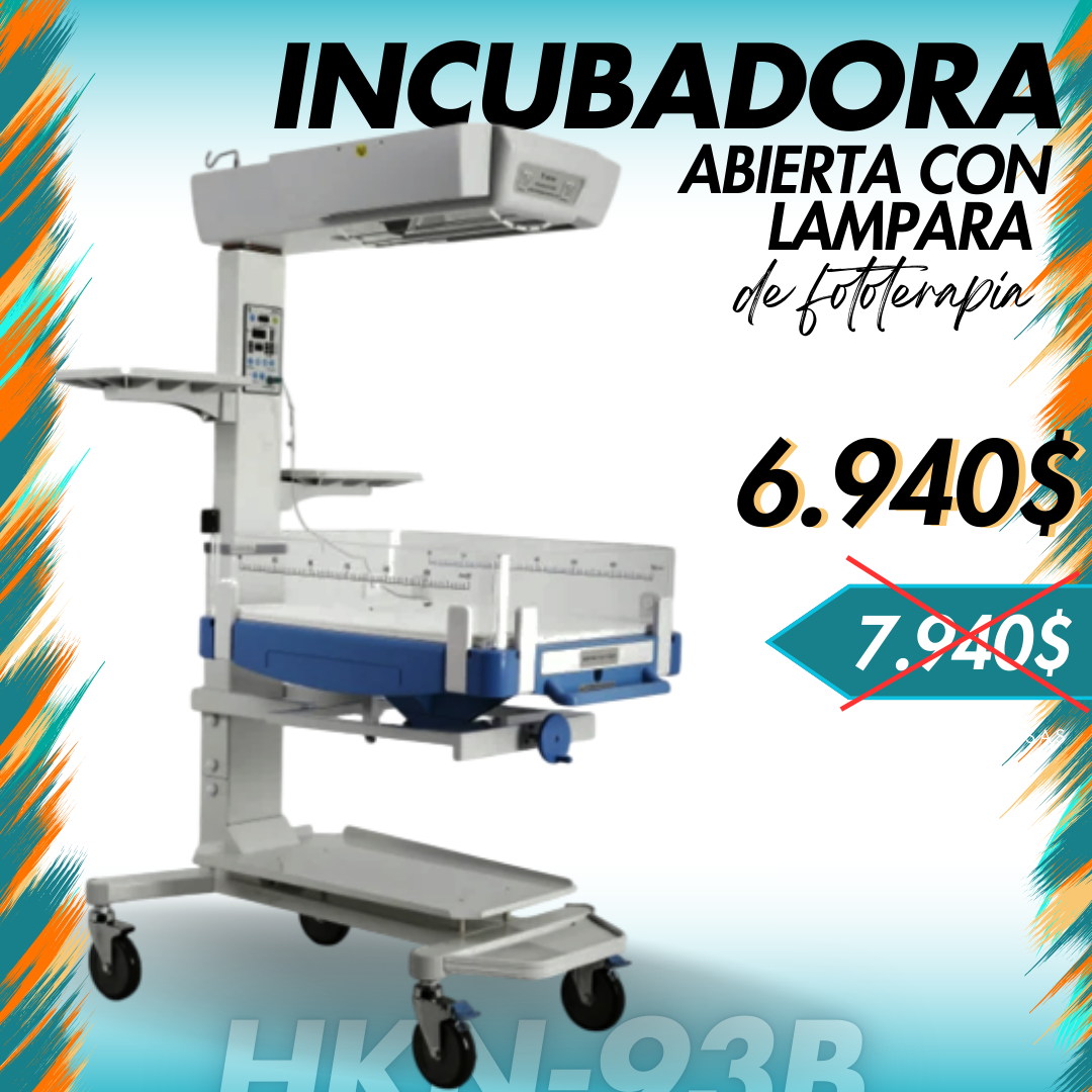 Promo Incubadora Abierta con Lampara Fototerapia HKN-93B