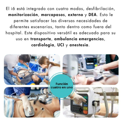 Desfibrilador con Monitor I6 Amoul